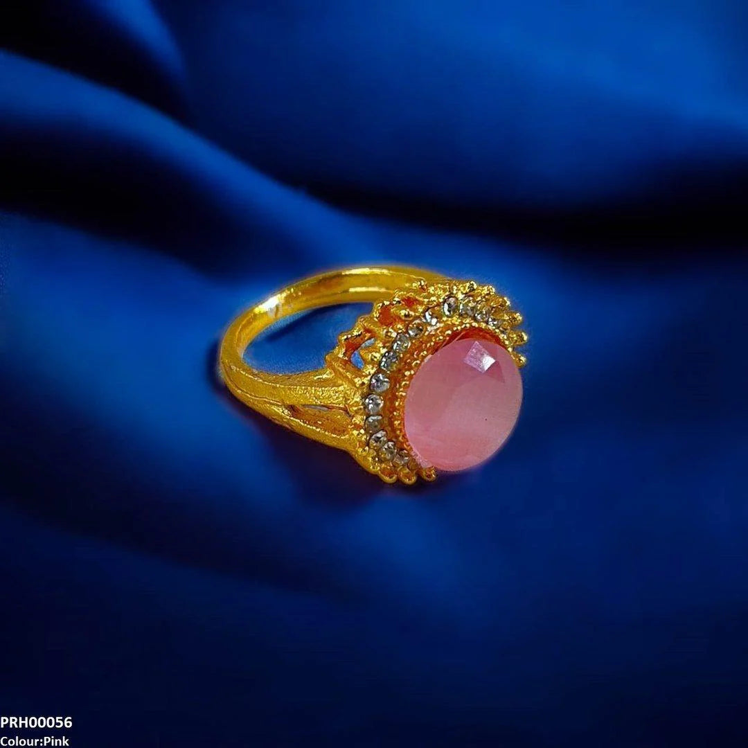 🌞 FRN Round Sunburst Ring - Bold & Radiant Design ✨