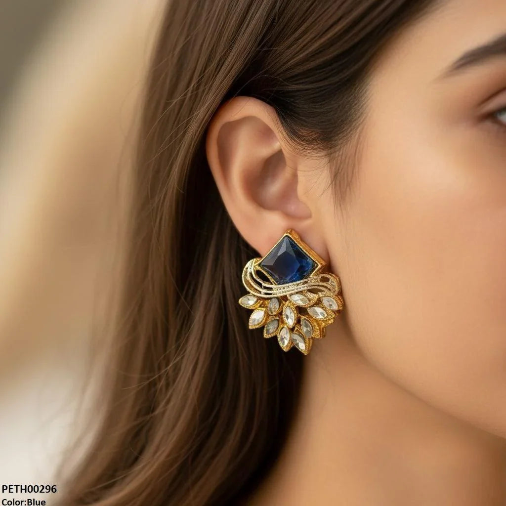 ✨ FRN Square/Marquise Leaf Tops – Elegant Home Décor Pair